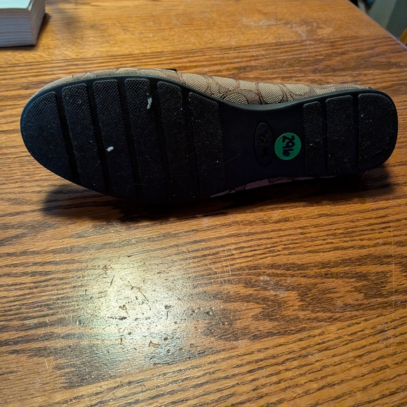 Coach Signature Pattern Brown Loafers - Picture 2 of 6